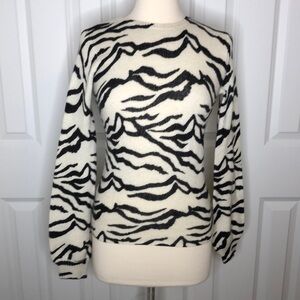 Generation Love Wool Cashmere Blend Printed Sweater XS